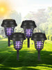 1/2/4pcs Solar Mosquito Killer, UV Mosquito Lamp, Outdoor Mosquito Trap Dual-Use Garden Lawn Stake Light, Suitable For Garden, Patio, Lawn And Backyard